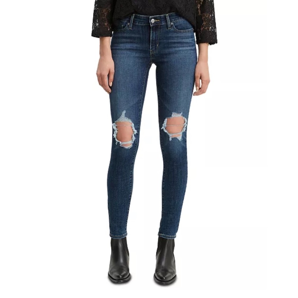 Levi’s Ripped Skinny Dark Denim 28 Sold Out